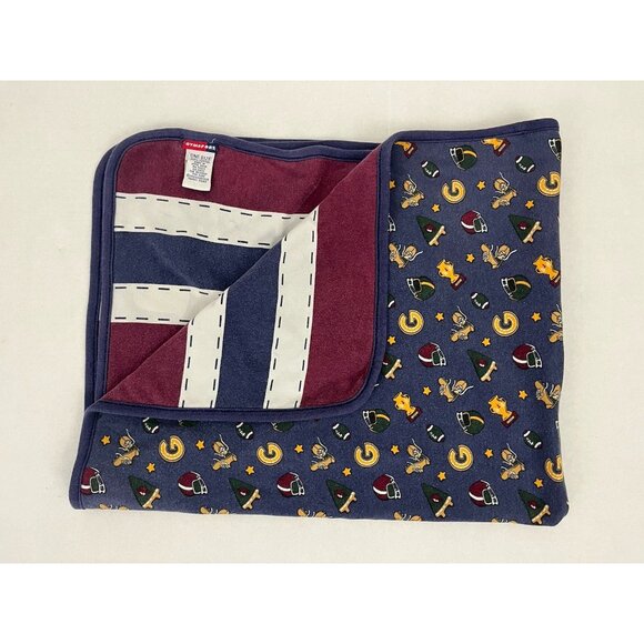 Vintage Gymboree Stadium Collection Boys Layette Blanket Sports Gym Reversible - Picture 1 of 5
